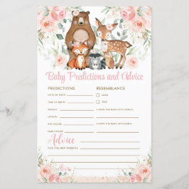 可愛いウッドランド動物ベビー予測とアドバイス