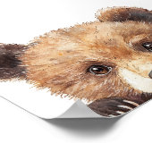 可愛いウッドランド動物ベビー子供部屋ルームポスター ポスター (角)