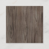 可愛いウッドランド動物中性ベビーおむつラッフル エンクロージャーカード (裏面)