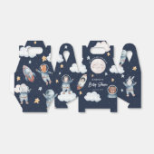 可愛いウッドランド動物宇宙赤ちゃんシャワー フェイバーボックス (折り畳みなし)