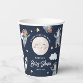 可愛いウッドランド動物宇宙赤ちゃんシャワー 紙コップ (正面)