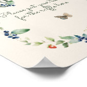 可愛いウッドランド動物性中性ベビーシャワーオムツ ポスター (角)