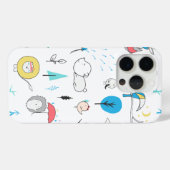 可愛いウッドランド動物柄の携帯ケース Case-Mate iPhoneケース (裏面 (横))