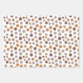 可愛いウッドランド動物水彩誕生日 ラッピングペーパーシート (正面2)