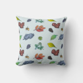 可愛いウッドランド動物秋フローラ クッション (正面)
