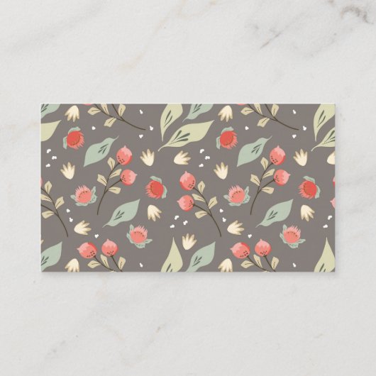 可愛いウッドランド動物緑おむつラッフル エンクロージャーカード (裏面)