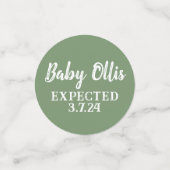 可愛いウッドランド動物赤ちゃんシャワーテーブル紙吹雪 コンフェッティ (スモール正面)