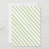 可愛いウッドランド動物野生の1つの赤ちゃん女の子シャワー 招待状 (裏面)