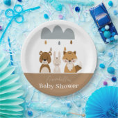 可愛いウッドランド坊ほ赤ちゃん動物 ペーパープレート (パーティー)