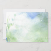 可愛いウッドランド森林動物赤ちゃんシャワー写真 サンキューカード (裏面)