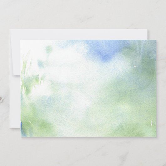 可愛いウッドランド森林動物赤ちゃんシャワー写真 サンキューカード (裏面)