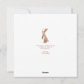 可愛いウッドランド緑とピンクのウッドランド動物林 シーズンカード (裏面)