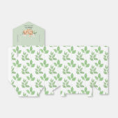 可愛いウッドランド鹿フローラ緑の赤ちゃんシャワー フェイバーボックス (折り畳みなし)