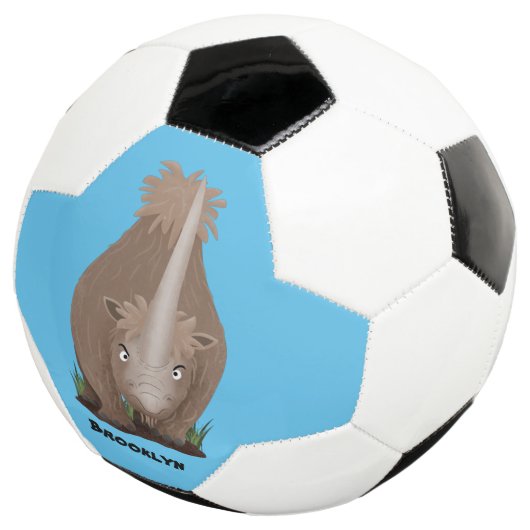 可愛いウールのサイのエラスマニウム漫画 サッカーボール (3/4)