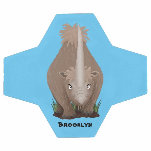 可愛いウールのサイのエラスマニウム漫画 サッカーボール (フラット)