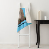 可愛いウールのサイのエラスマニウム漫画 シェルパブランケット (インサイチュ)