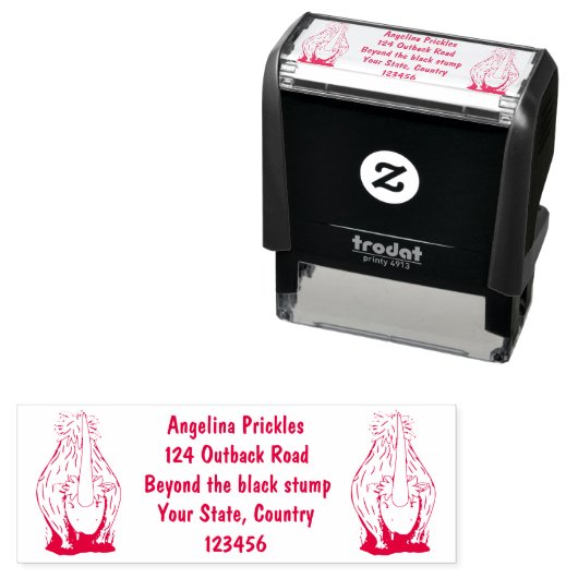 可愛いウールのサイのエラスマニウム漫画 セルフインキングスタンプ (インサイチュ)