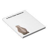 可愛いウールのサイのエラスマニウム漫画 ノートパッド (アングル)