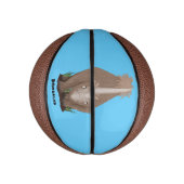 可愛いウールのサイのエラスマニウム漫画 ミニバスケットボール (縦)