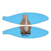 可愛いウールのサイのエラスマニウム漫画 ミニバスケットボール (パネル)