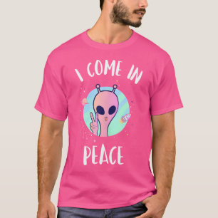 可愛いエイリアン来シャツワーズエイリアンレイおもしろいヴ Tシャツ