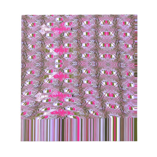 可愛いエギー・ハクナマタタ美しい人々アフリカ ノートパッド (正面)