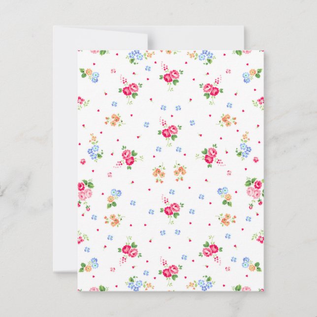 可愛いエレガントガーリーヴィンテージ小フローラハート (正面)