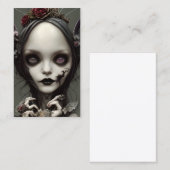 可愛いエレガントゴシック様式の魔女妖精フェイリー・アートワーク 名刺 (正面/裏面)