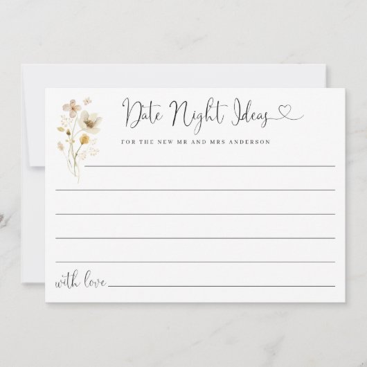 可愛いエレガントデート夜アイディア野花フローラ (正面)