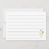 可愛いエレガントデート夜アイディア野花フローラ (裏面)