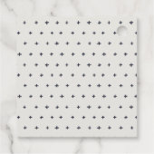 可愛いエレガントフルーツカクテルオレンジカップルシャワー フェイバータグ (裏面)