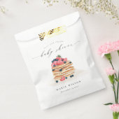 可愛いエレガントフルーツパンケーキ水彩赤ちゃんシャワー フェイバーバッグ (封をした状態)