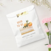 可愛いエレガントボホオレンジフルーツケーキベビーシャワー フェイバーバッグ (封をした状態)