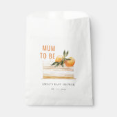 可愛いエレガントボホオレンジフルーツケーキベビーシャワー フェイバーバッグ (正面)