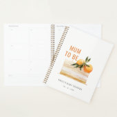 可愛いエレガントボホオレンジフルーツケーキベビーシャワー プランナー手帳 (ディスプレー)