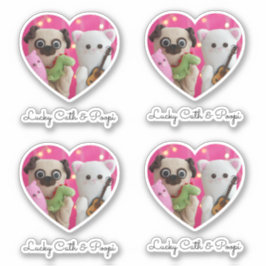 可愛いエレガントミニマルシンプルリストハート写真シール シール