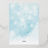 可愛いエレガント格言クリスマス 箔シーズンカード (裏面)