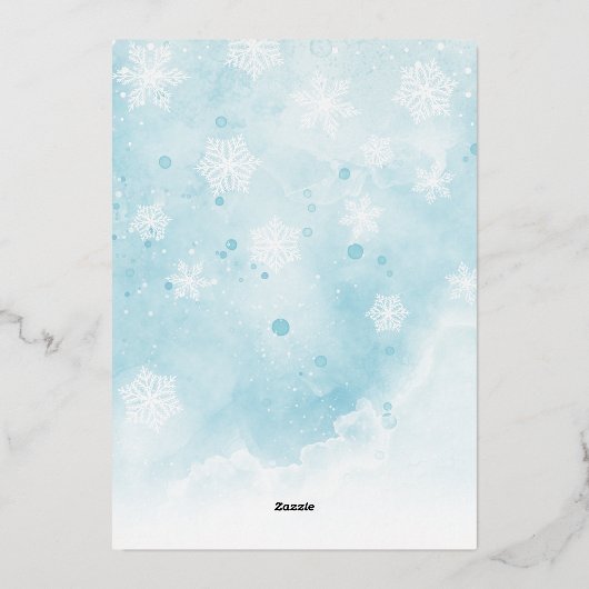 可愛いエレガント格言クリスマス 箔シーズンカード (裏面)