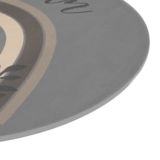 可愛いエレガント秋の黒かぼちゃの虹 カッティングボード (角)