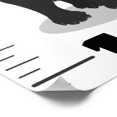 可愛いオおもしろいーストラリアの動物漫画の成長チャート ポスター (角)