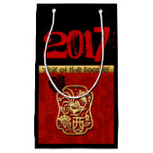 可愛いオイ中国のスター新カスタム年誕生日SGB スモールペーパーバッグ (正面)