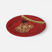 可愛いオイ中国のスター新年〔占星術の〕十二宮図誕生日PPP ペーパープレート (アングル)