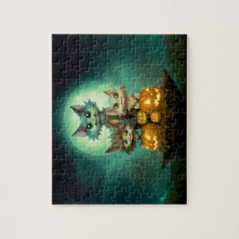 可愛いオオカミの子祝が三つ ジグソーパズル