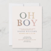 可愛いオカラフルーボミニマルーシャワー 招待状 (正面)