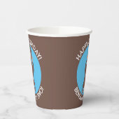 可愛いオッターダイビングパーソナライズされたマンガの誕生日 紙コップ (左)