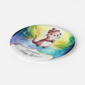 可愛いオッターベビーシャワー ペーパープレート (アングル)