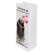 可愛いオッターラブが登場 ワインギフトバッグ (正面アングル)