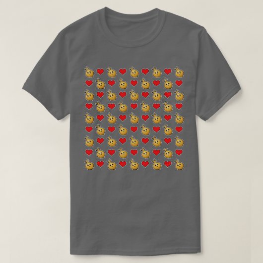 可愛いオニオンパターン Tシャツ (デザイン正面)