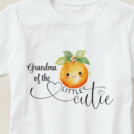 可愛いオレンジちゃんの祖母 Tシャツ