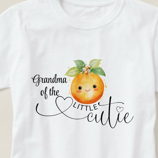 可愛いオレンジちゃんの祖母 Tシャツ